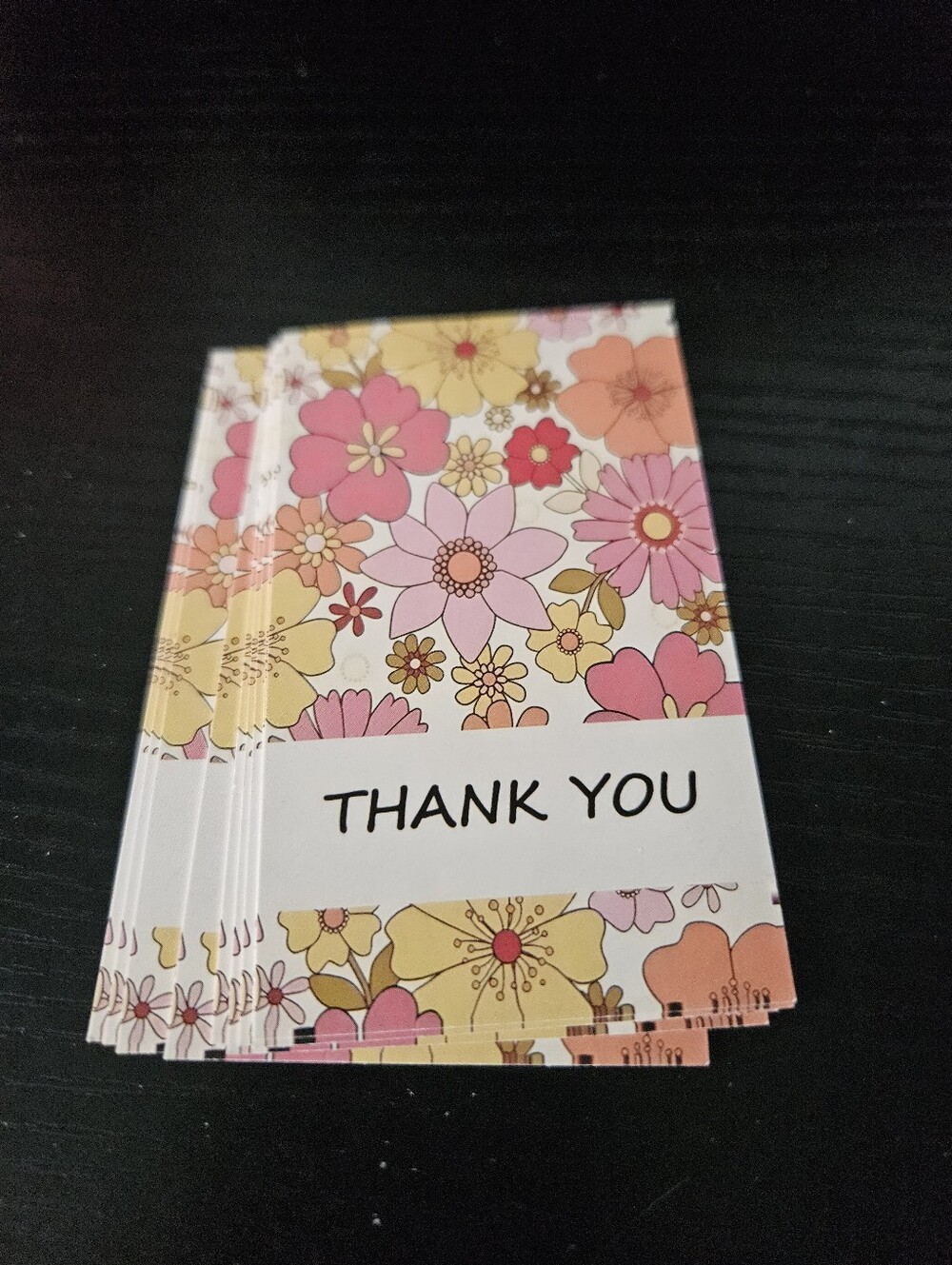 Retro Floral Thank You cards - Picture 1 of 2